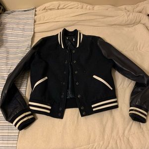 Navy bomber jacket